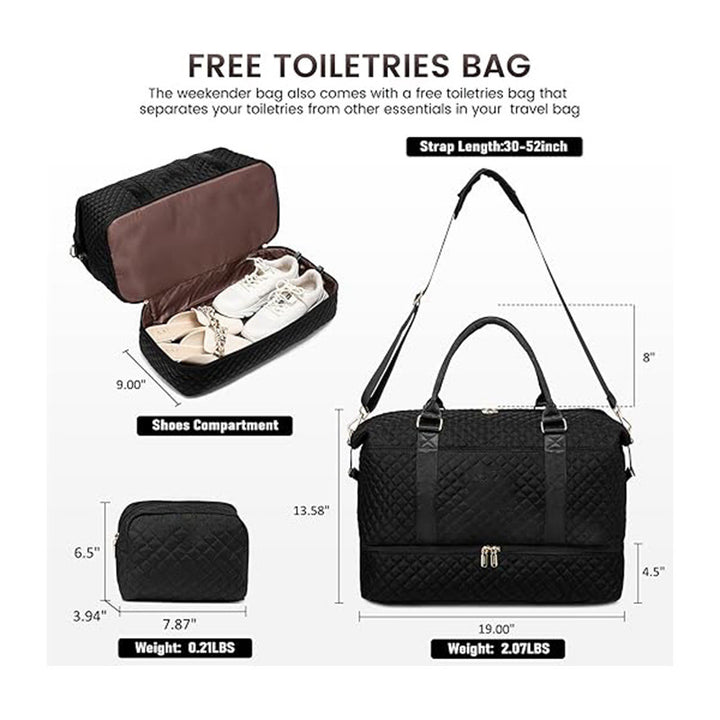 Versatile Quilted Weekend Bag Stornfield