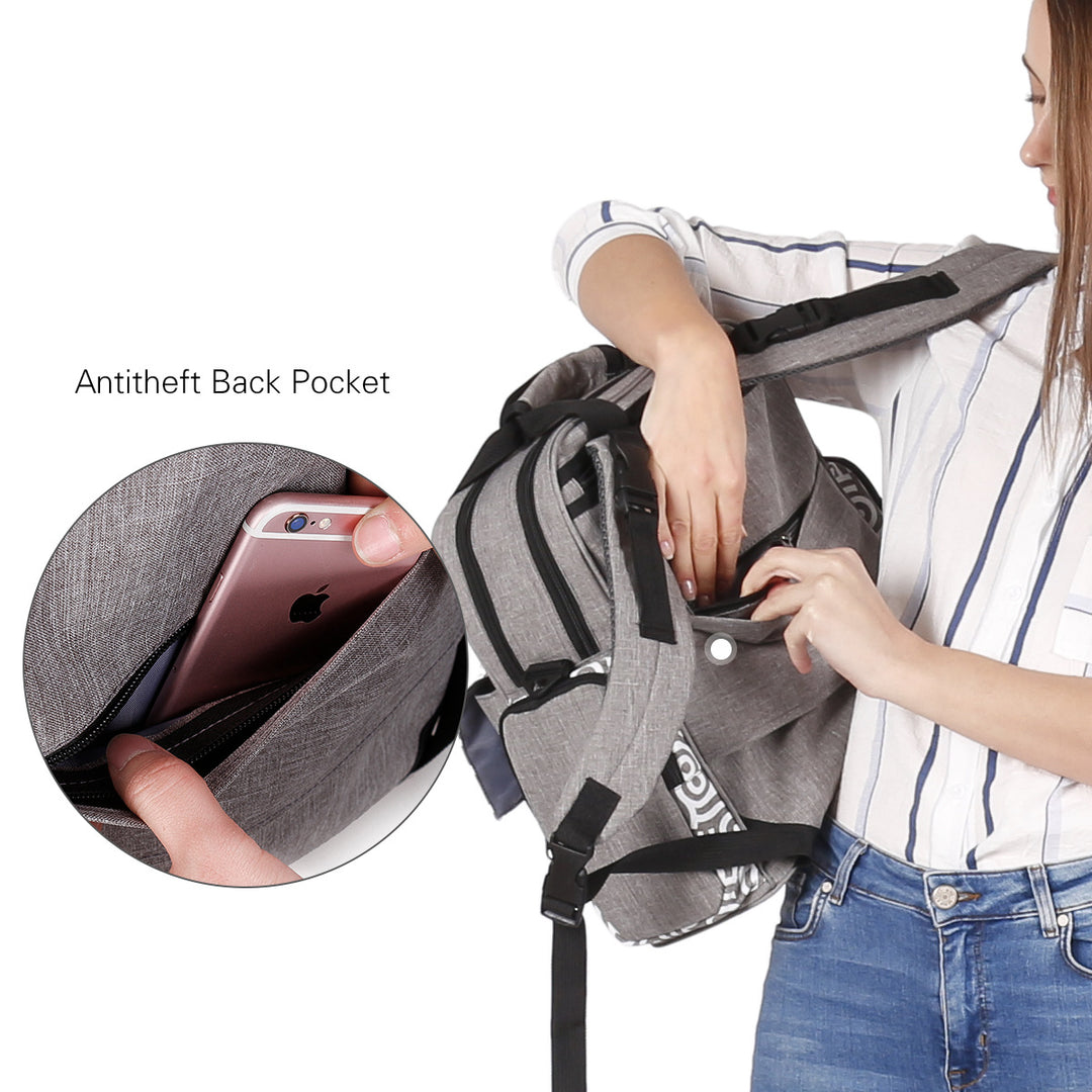 Multifunctional Diaper Bag with Insulated Compartments Stornfield