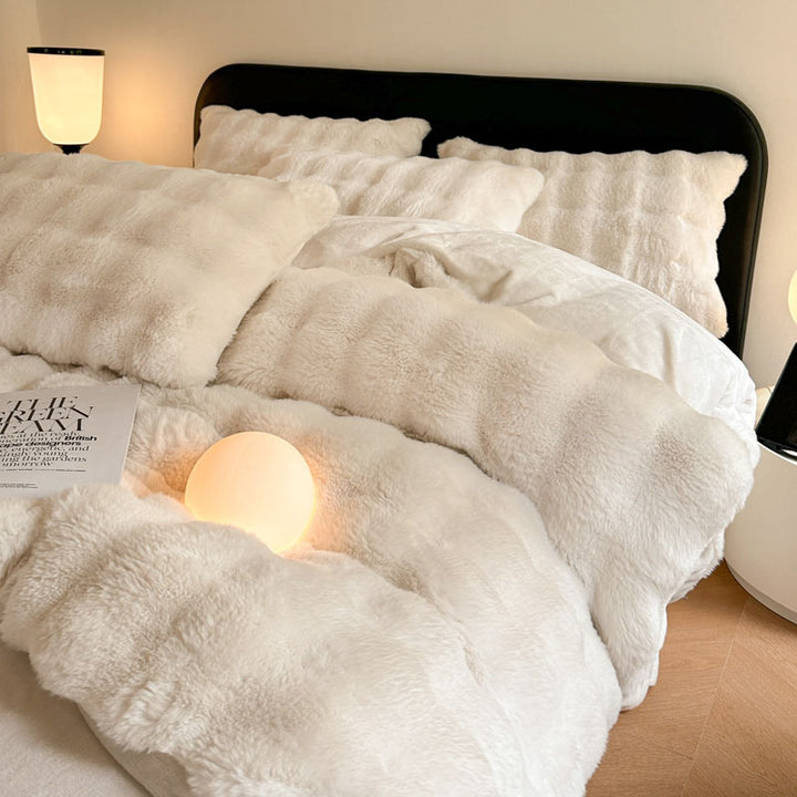 Plush Textured Comforter Set