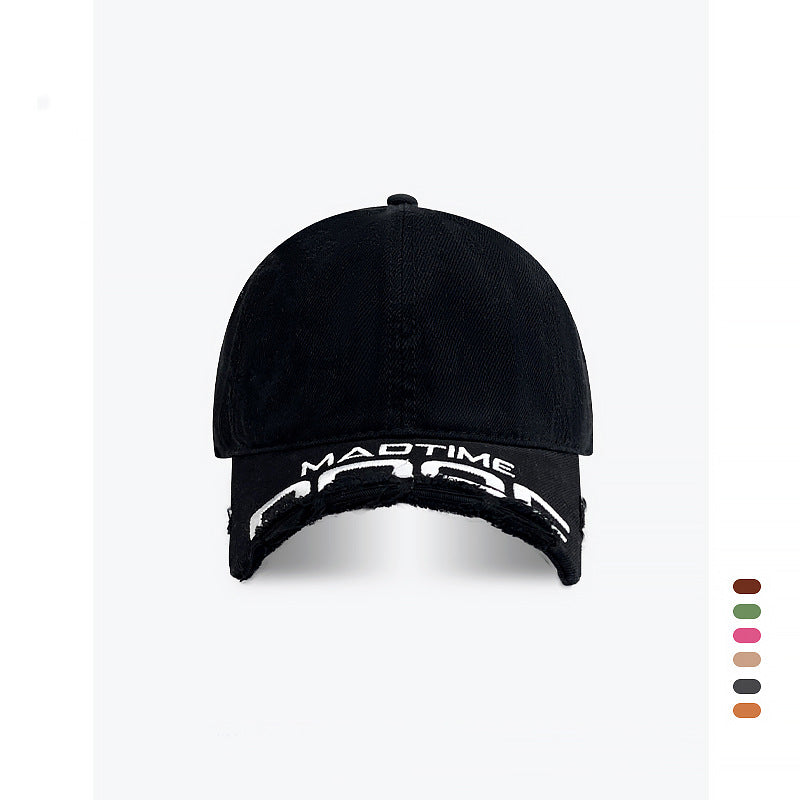 Distressed Denim Baseball Cap