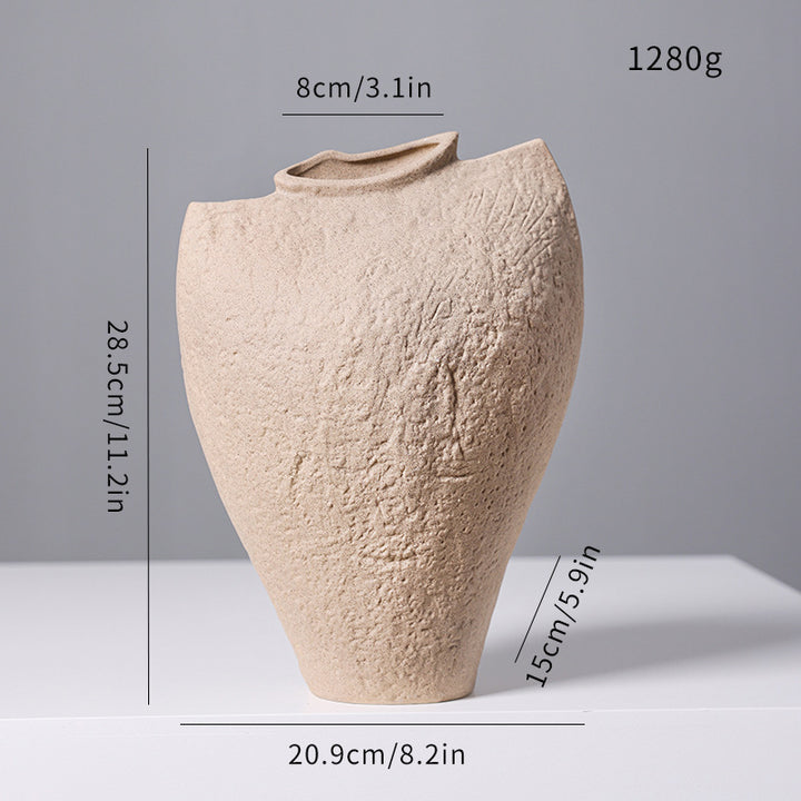 Abstract Shaped Decorative Ceramic Vase