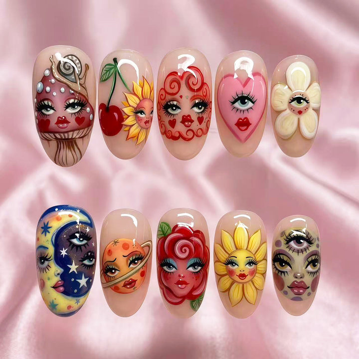 Artistic Nail Art Press-On Nail Set