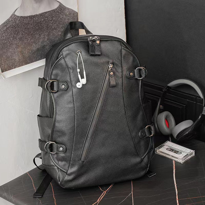 Modern Leather Charging Laptop Backpack