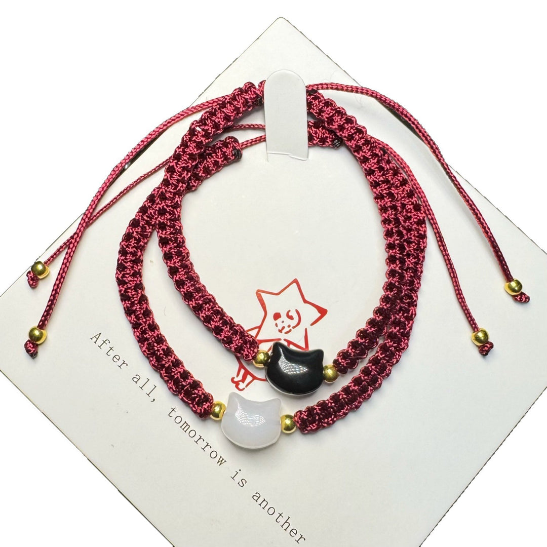 Adjustable Cat-Themed Friendship Bracelet Stornfield