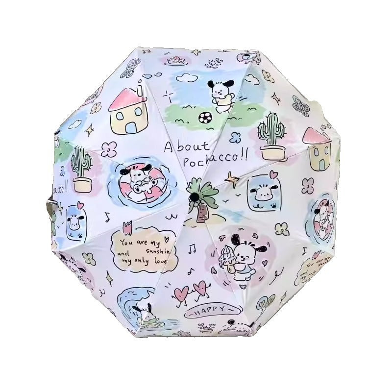 Ladies' folding umbrella with playful character design Stornfield