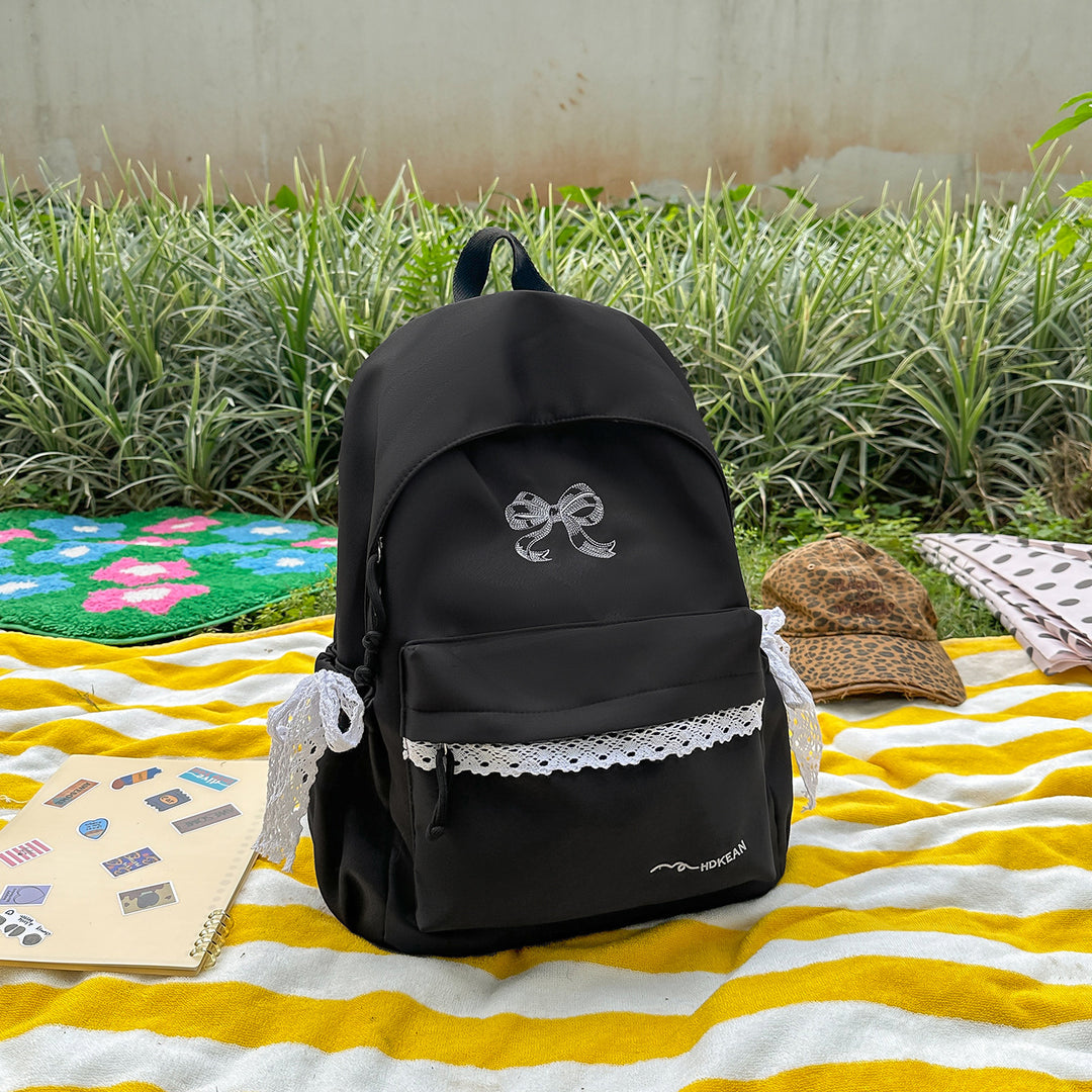 Charming Bow-Embellished Backpack Stornfield
