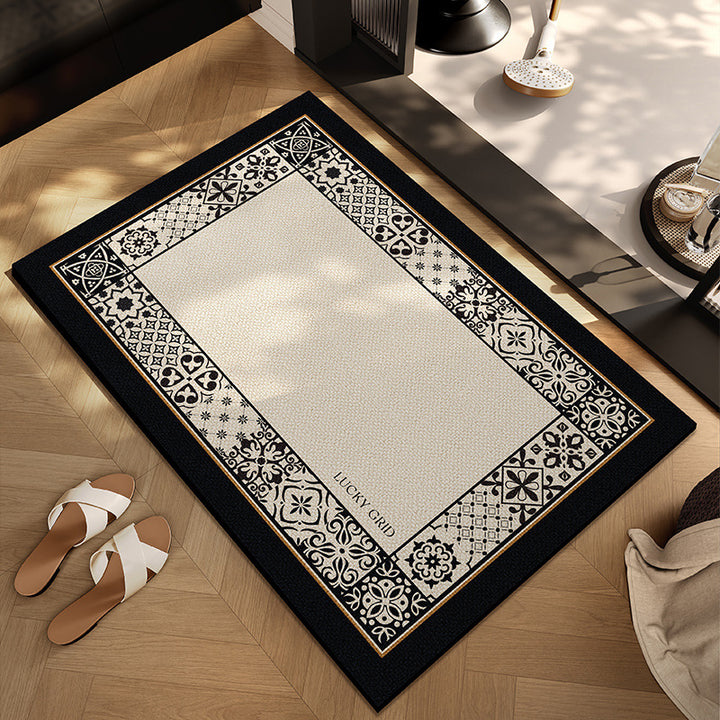 Checkerboard Patterned Entryway Mat Stornfield