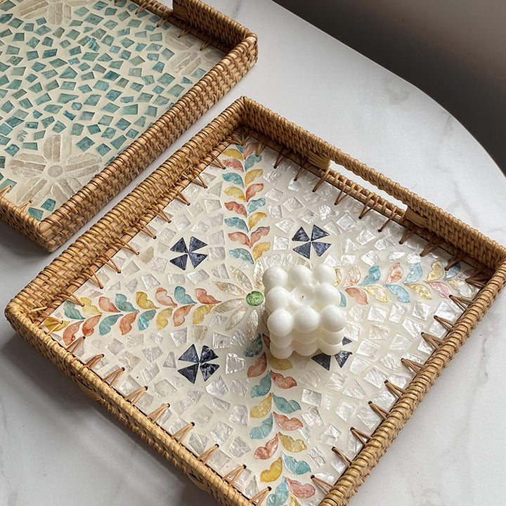Women's decorative mosaic serving platter set Stornfield