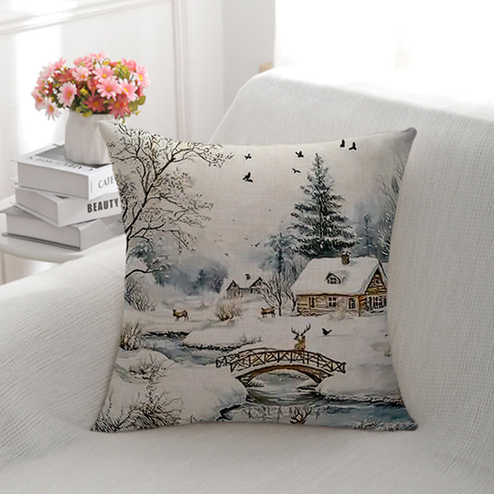 Elegant Floral Decorative Throw Pillow