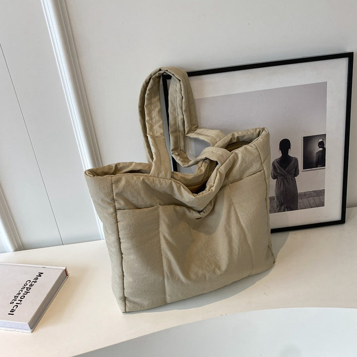 Quilted Oversized Tote Bag