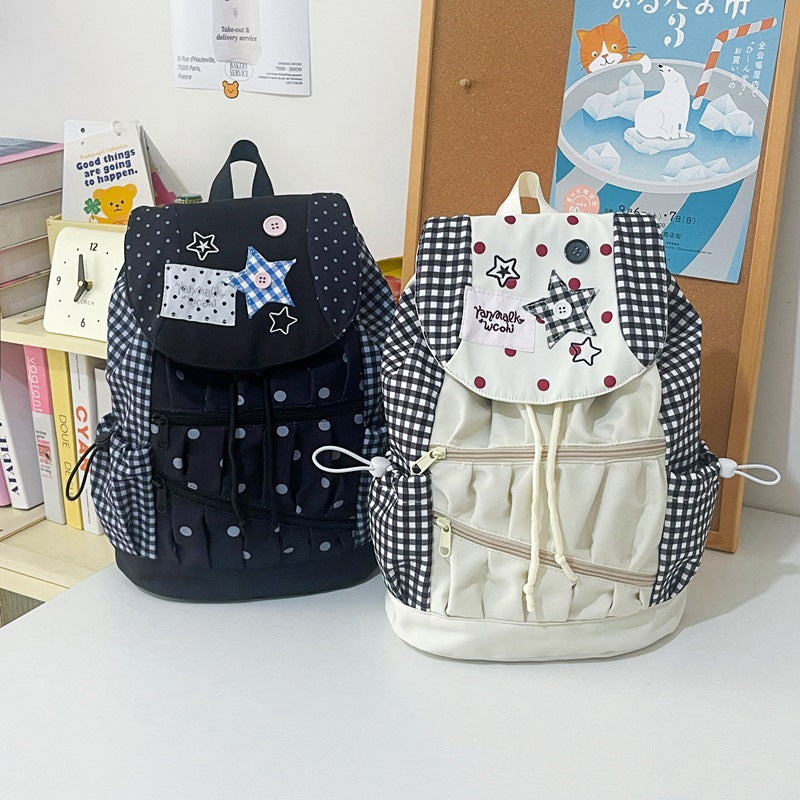 Playful Graphic Drawstring Backpack Stornfield
