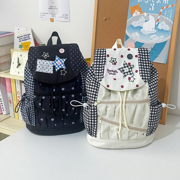 Playful Graphic Drawstring Backpack Stornfield