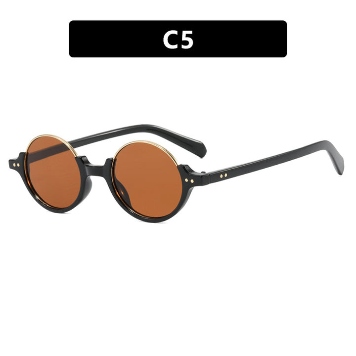Women's round sunglasses with elegant plastic frame Stornfield