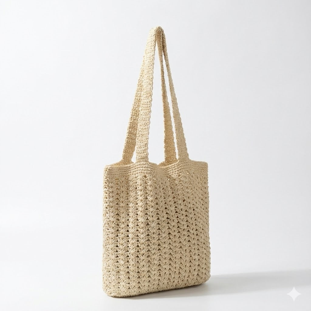 Handcrafted Shopping Bag Made of Fine Natural Material Stornfield