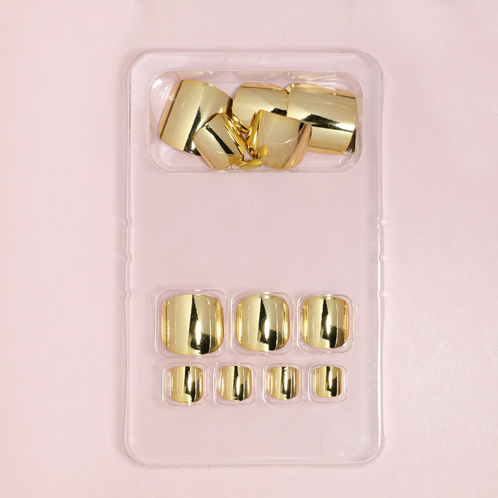 Premium Luxury Metallic Press-On Nail Set Stornfield