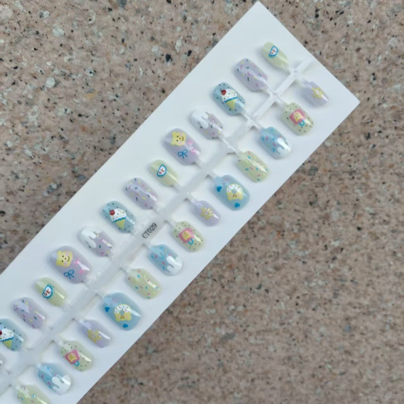 Creative nail tips with colorful designs Stornfield
