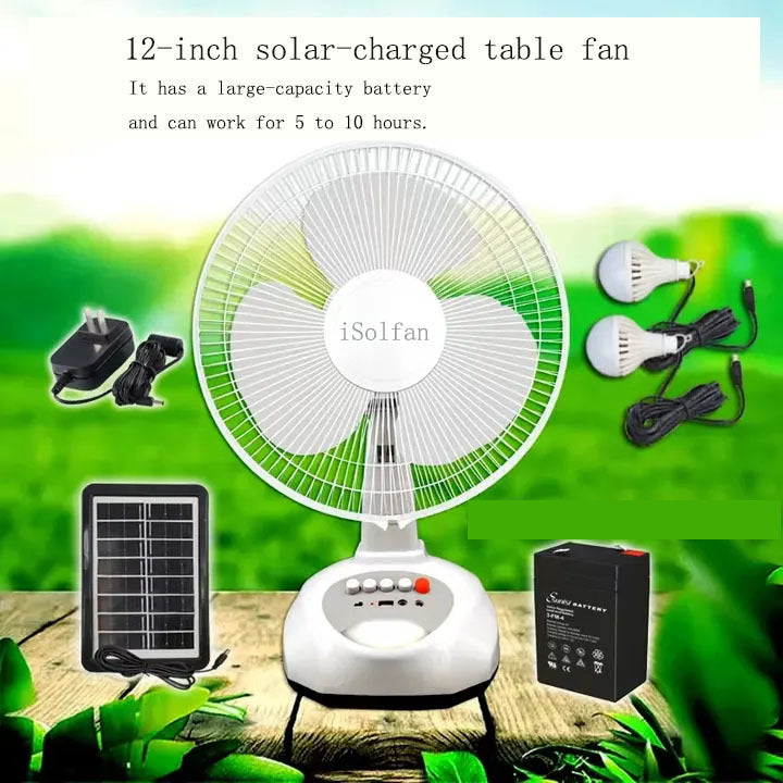 Unisex solar floor fan with remote control Stornfield