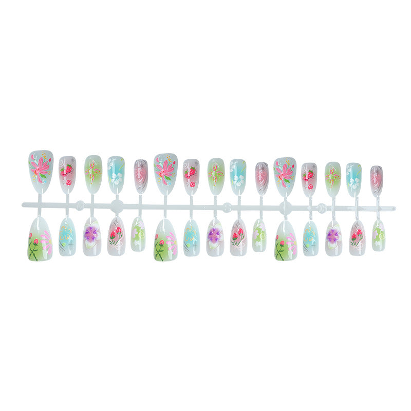 Floral Acrylic Nail Art Stornfield