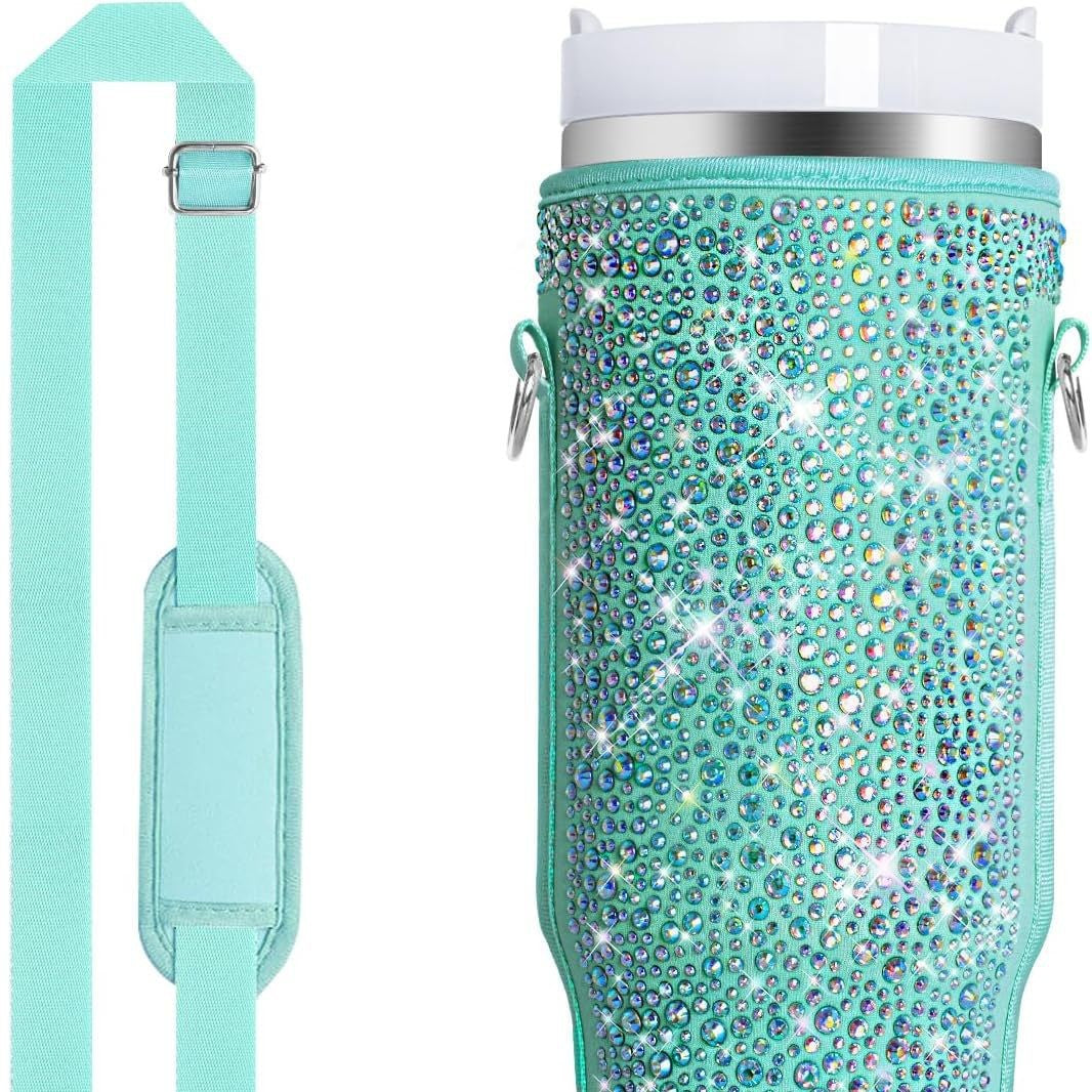 Ladies water bottle holder with sparkling rhinestones Stornfield