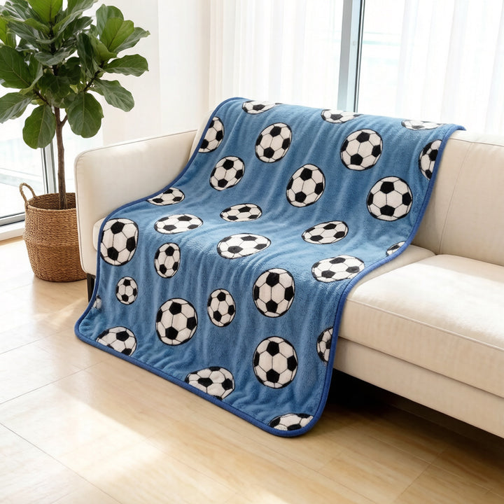 Fun Car-Themed Fleece Throw Blanket