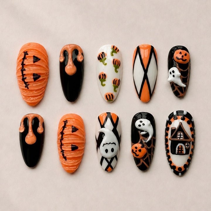 Artificial Nail Set in Halloween Design Stornfield