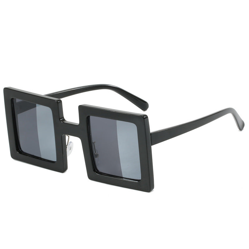 Women's fashionable square sunglasses with a unique, clear design Stornfield