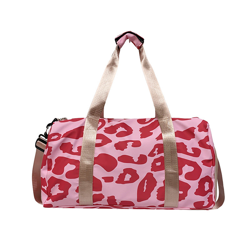 Fashionable Zebra Patterned Gym Duffle Bag Stornfield