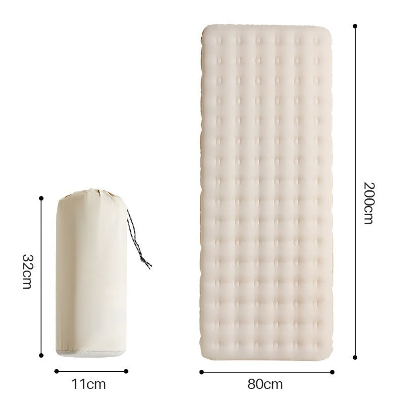 insulated lightweight inflatable camping sleeping pad with quilted tufted top Stornfield