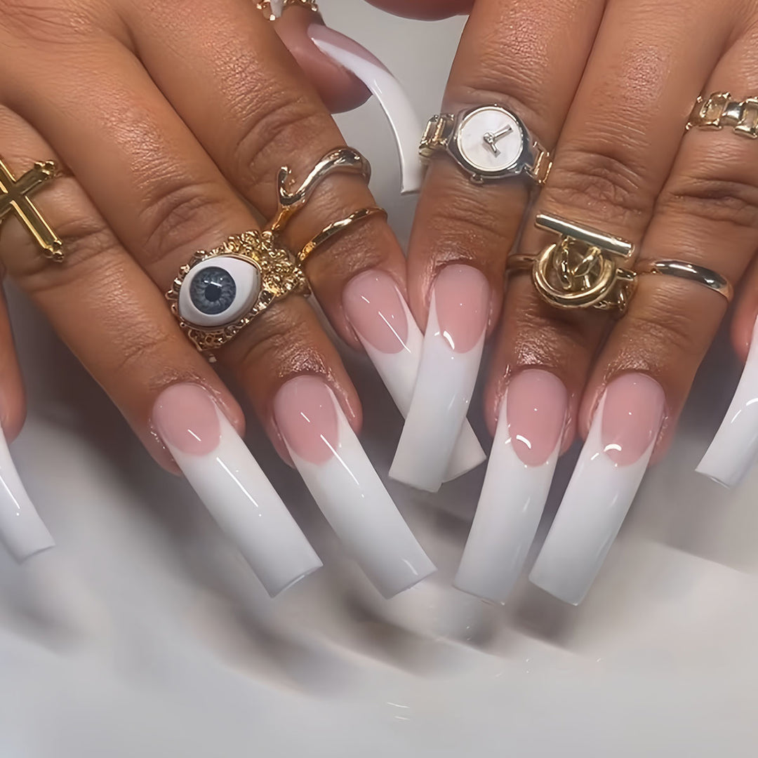 Premium French Tip Nail Extensions Stornfield
