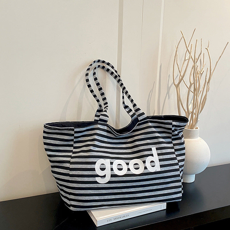 WoSpacious Canvas Beach Tote Bag Stornfield
