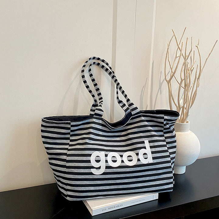 WoSpacious Canvas Beach Tote Bag Stornfield