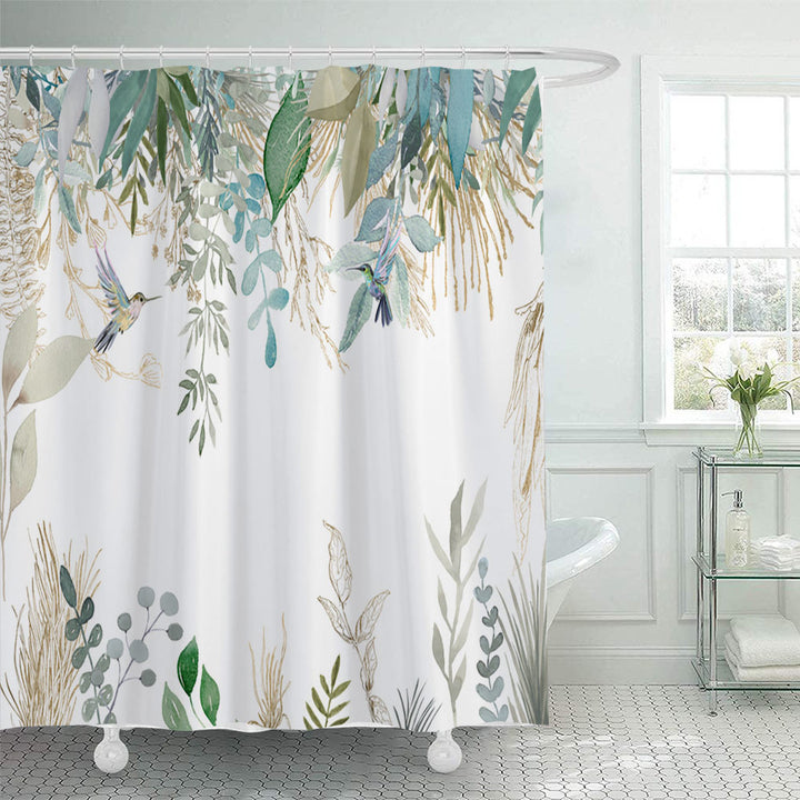 Floral Lavender Pattern Shower Curtain Stornfield
