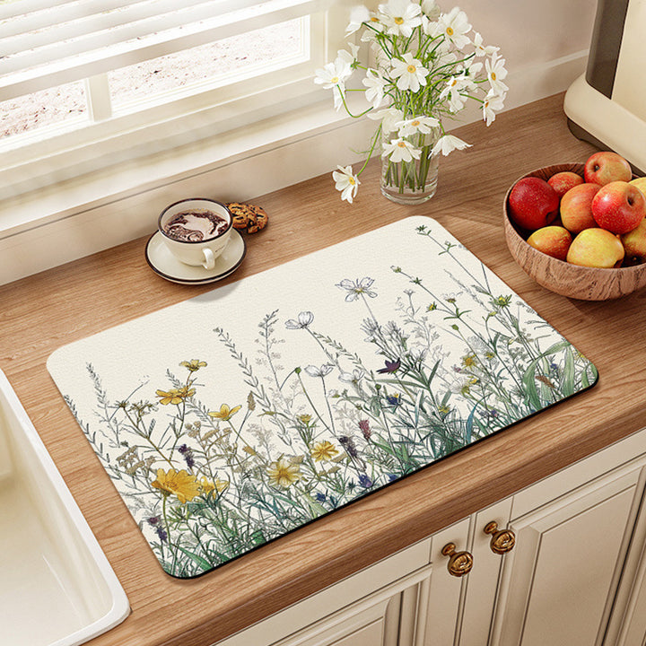 Vintage-Inspired Kitchen Mat