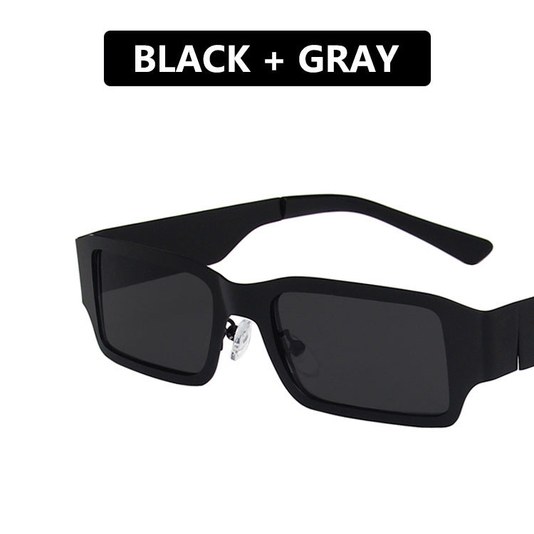 Women's geometric sunglasses with protective UV filter and sturdy metal frame Stornfield