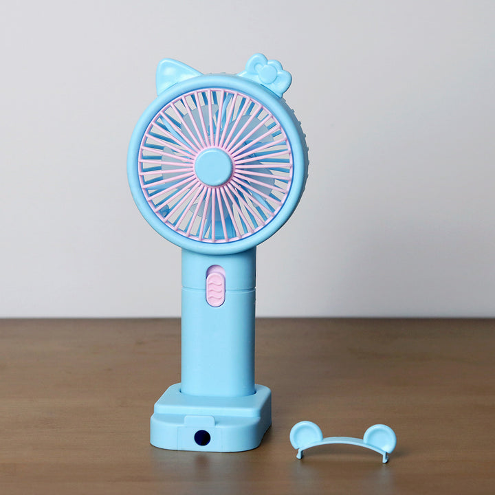 Unisex Portable Handheld Fan with Creative Cat Ears Design Stornfield