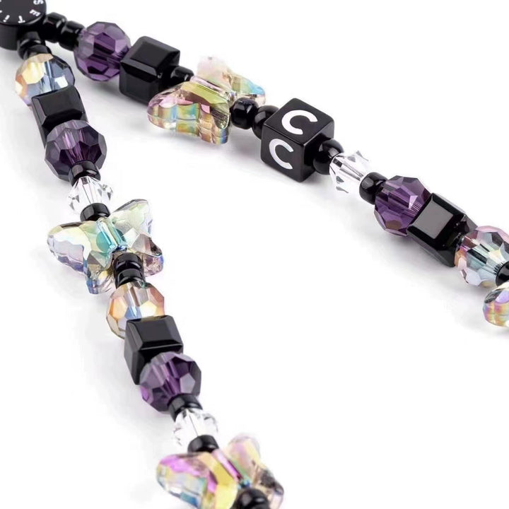 Artistic Butterfly Beaded Phone Lanyard Stornfield
