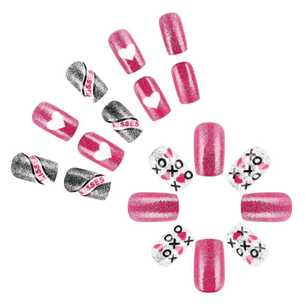 Artistic Valentine's Day Press-On Nails Stornfield