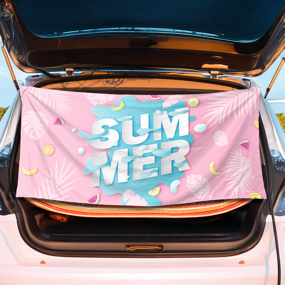 Trunk mat in creative flamingo design Stornfield