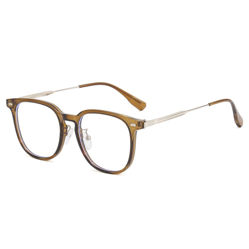 Women's clear rectangular glasses with delicate metal frame Stornfield