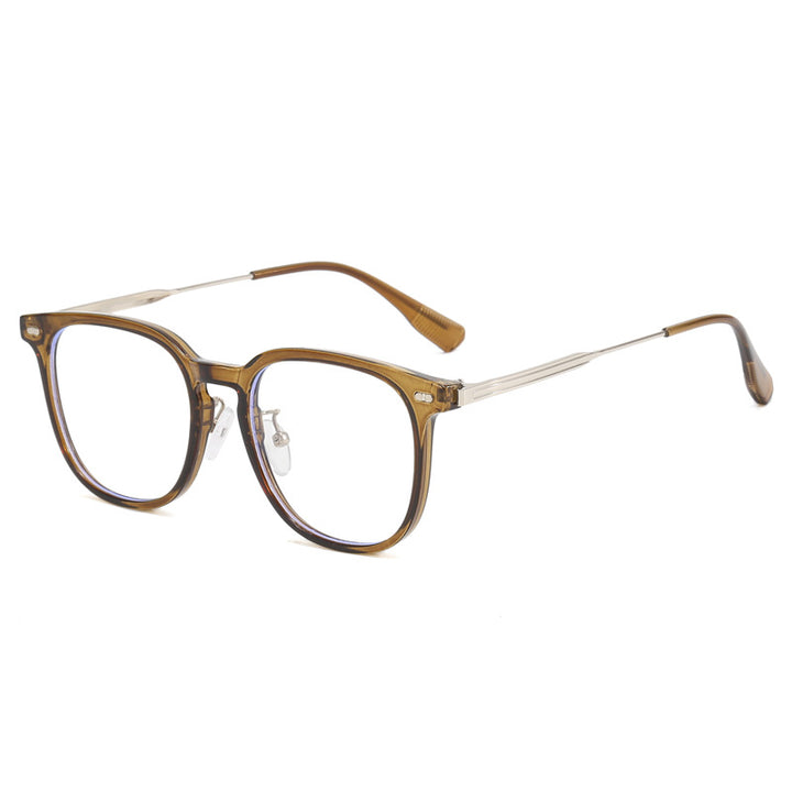 Women's clear rectangular glasses with delicate metal frame Stornfield