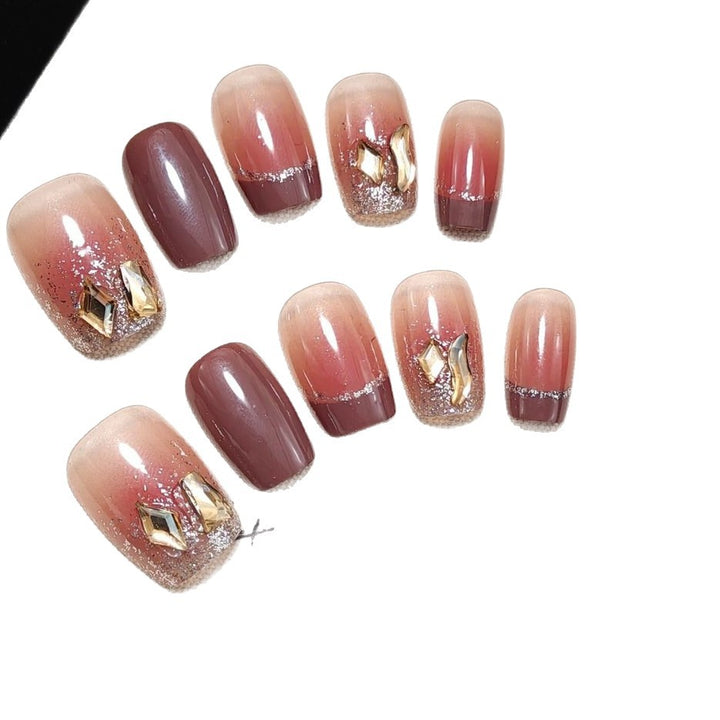 Artificial Nails in Elegant Glitter Design Stornfield