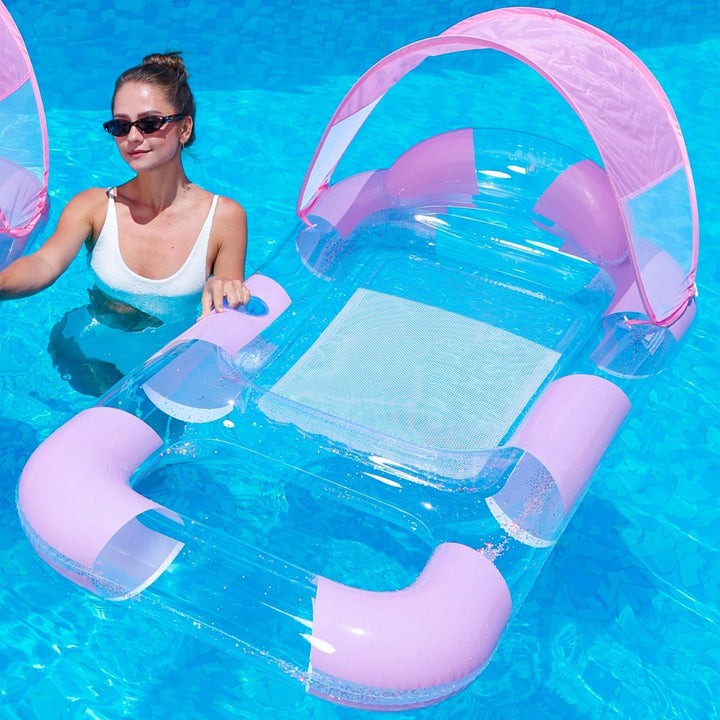 Inflatable Pool Lounger with Canopy Stornfield