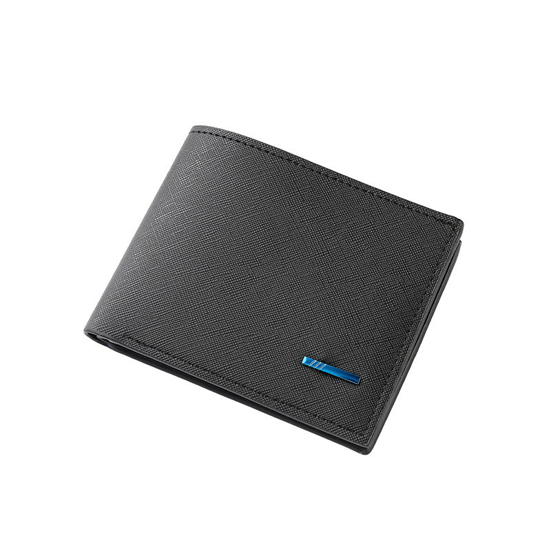Textured Bi-Fold Leather Wallet Stornfield