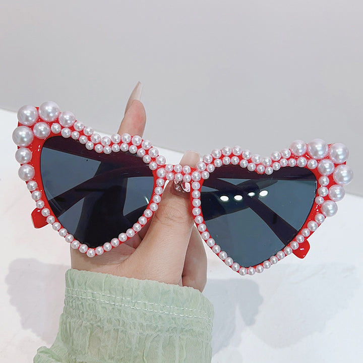 Cat-Eye Pearl-Embellished Sunglasses Stornfield