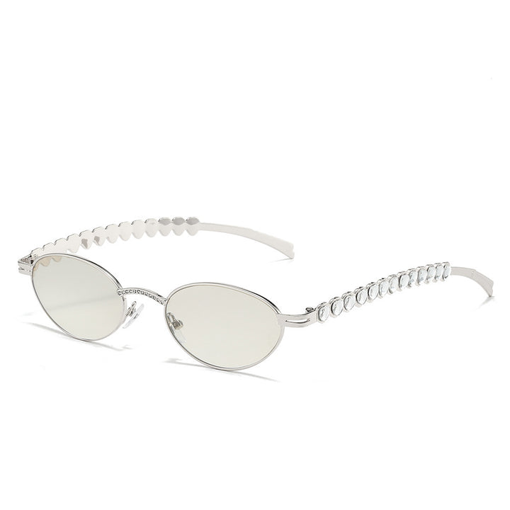 Elegant Rhinestone-Embellished Cat-Eye Glasses Stornfield