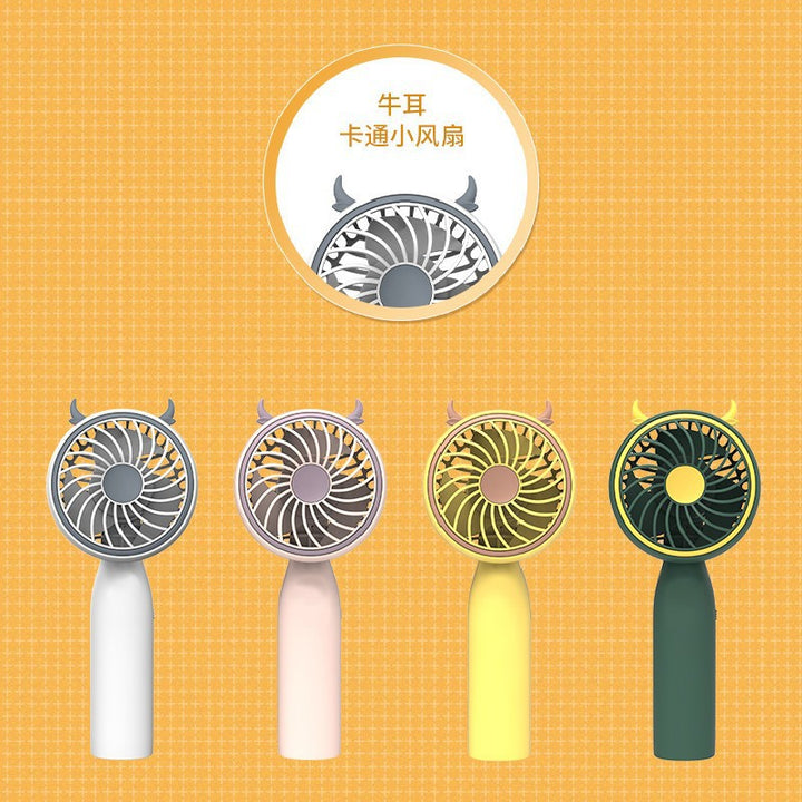 Ladies portable hand fan in creative Hornedesign Stornfield