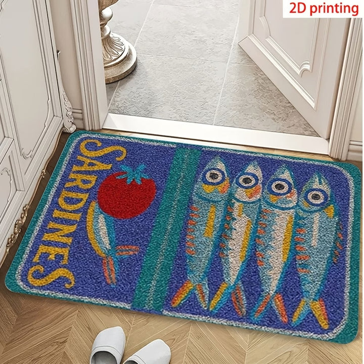 Cute Cartoon Cat Welcome Mat