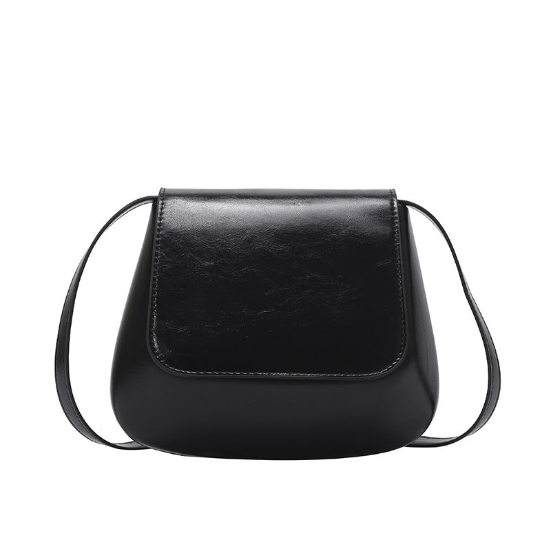 Minimalist Faux Leather Crossbody Bag