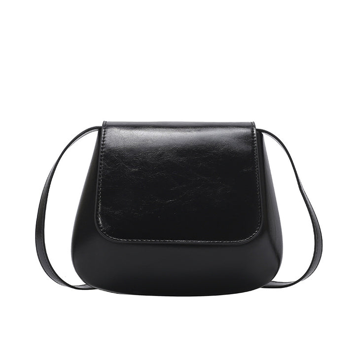 Minimalist Faux Leather Crossbody Bag