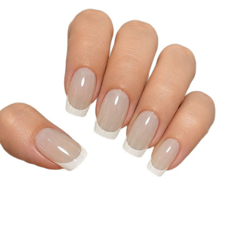 Elegant French Tip Acrylic Nail Extensions Stornfield 1789915965